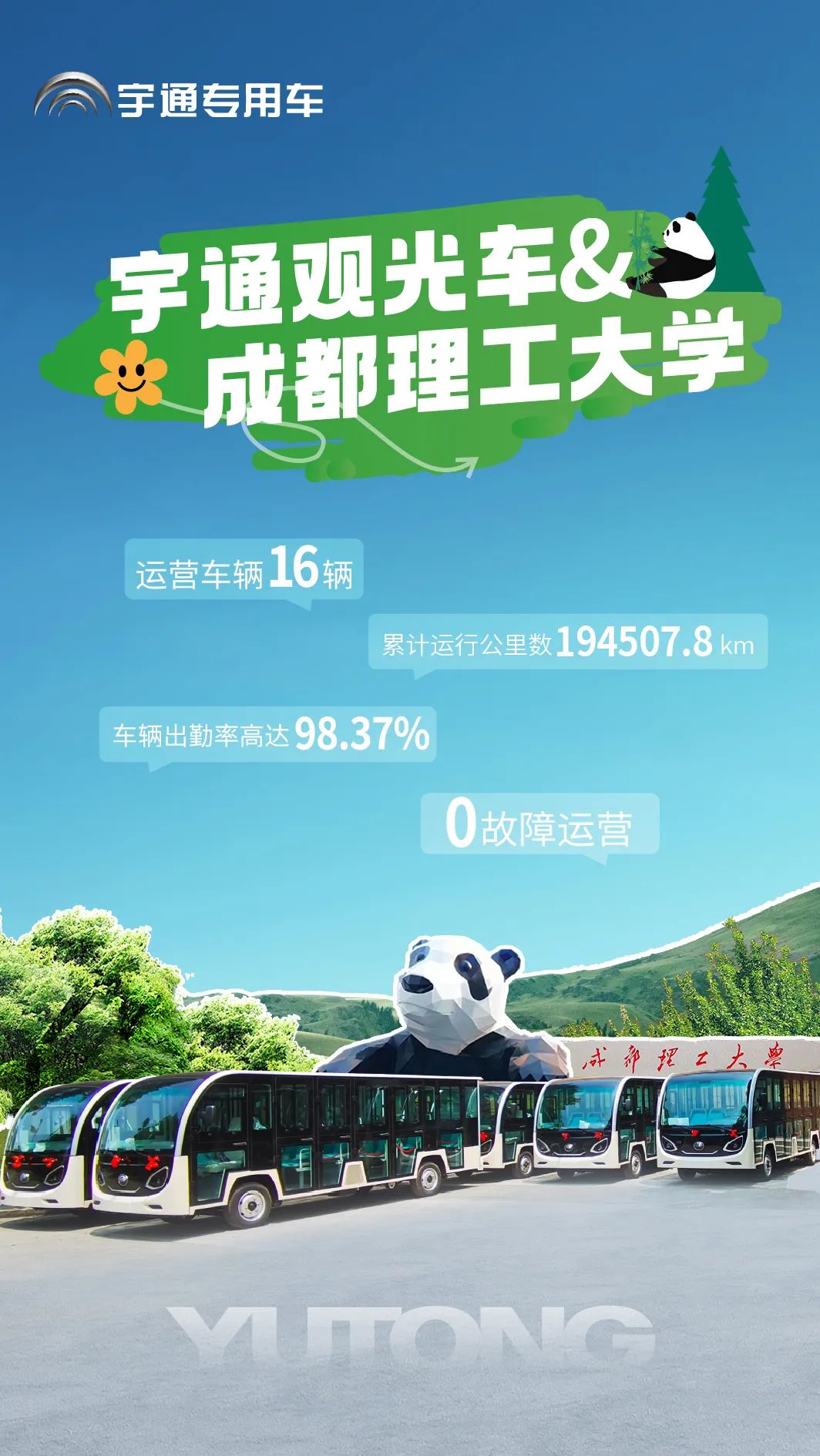宇通观光车|2024承载梦想，2025为青春加电启航新篇章